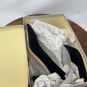 Marc Fisher LTD Women's Mlzala Black Slip On Block Heel Pumps Size 10M